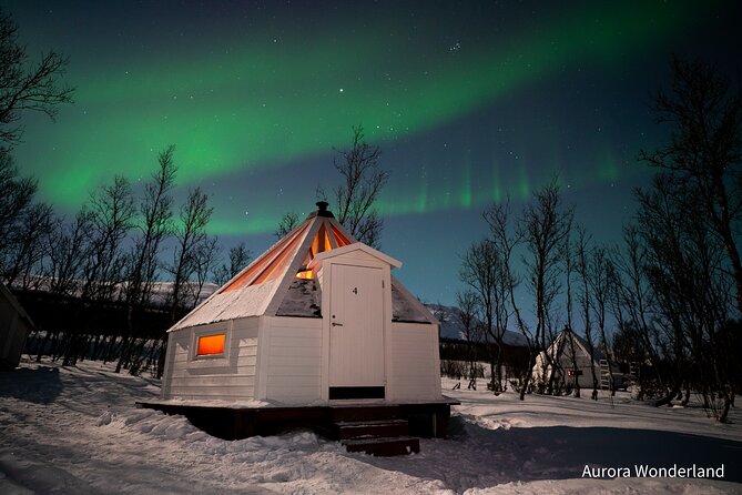 Snowshoeing with Aurora Crystal-Lavvo Overnight Stay from Tromsø - Fish soup, snowshoes, and Scandinavian nature