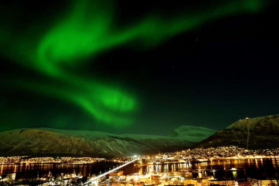 Tromsø: Evening dinner cruise with possible northern lights - Sailing the fjord after dark
