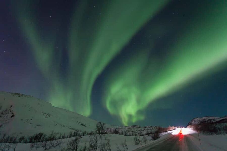 Tromsø: Northern Lights Bus Tour – Chase the Aurora Borealis - Chasing clear skies from Tromsø