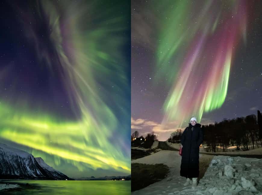 Tromsø: Northern Lights Chase in a Mercedes Benz with Photos - How long the evening really lasts
