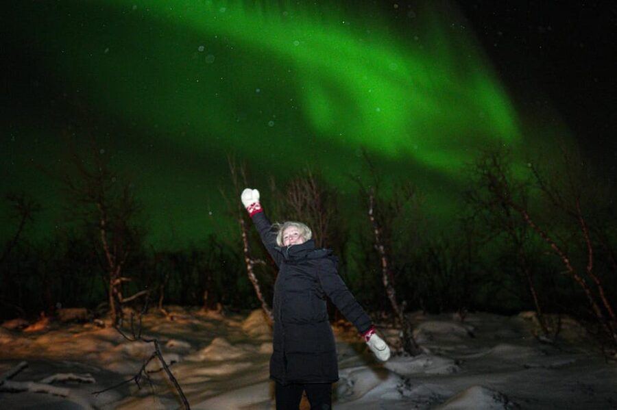 Tromsø: Northern Lights Tour with Local Guide and Photos - Hot drinks, brown cheese, and homemade cake