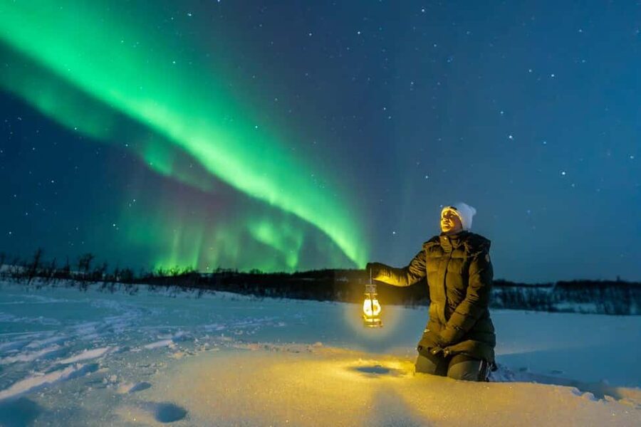 Tromsø: Northern Lights Tour with Photos, Hot Meal & Drinks - Hot food, drinks, and Arctic snacks